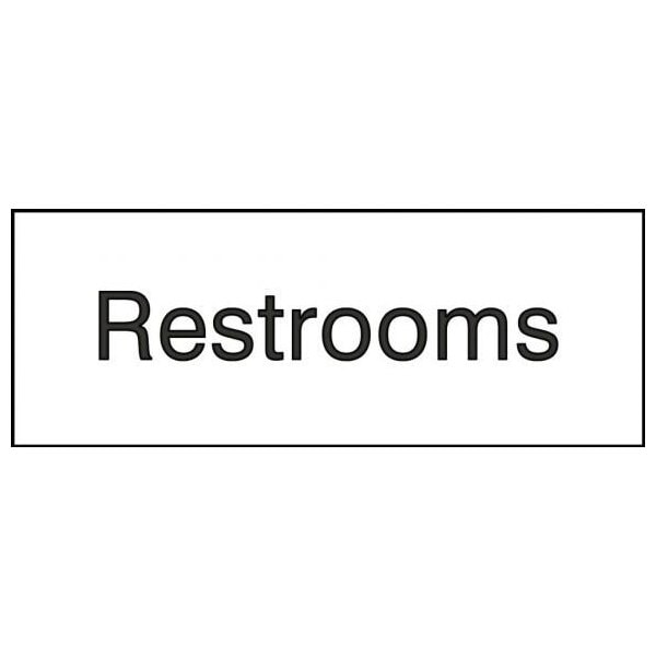 Accuform 8 in W x 3 in H, Engraved Plastic PSG834WT - main